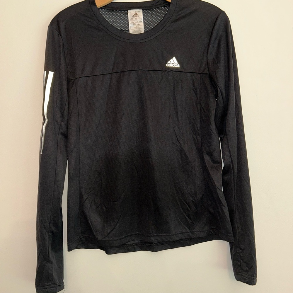Adidas Black Performance Long Sleeve Top